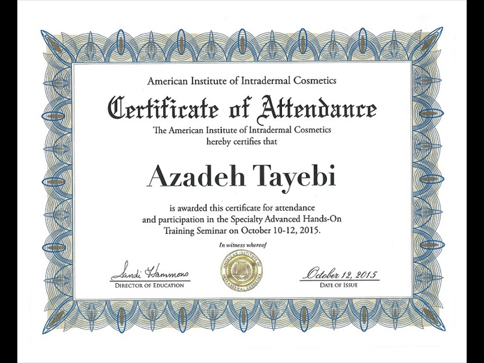 American Institute of Intradermal Cosmetics American Institute of Intradermal Cosmetics